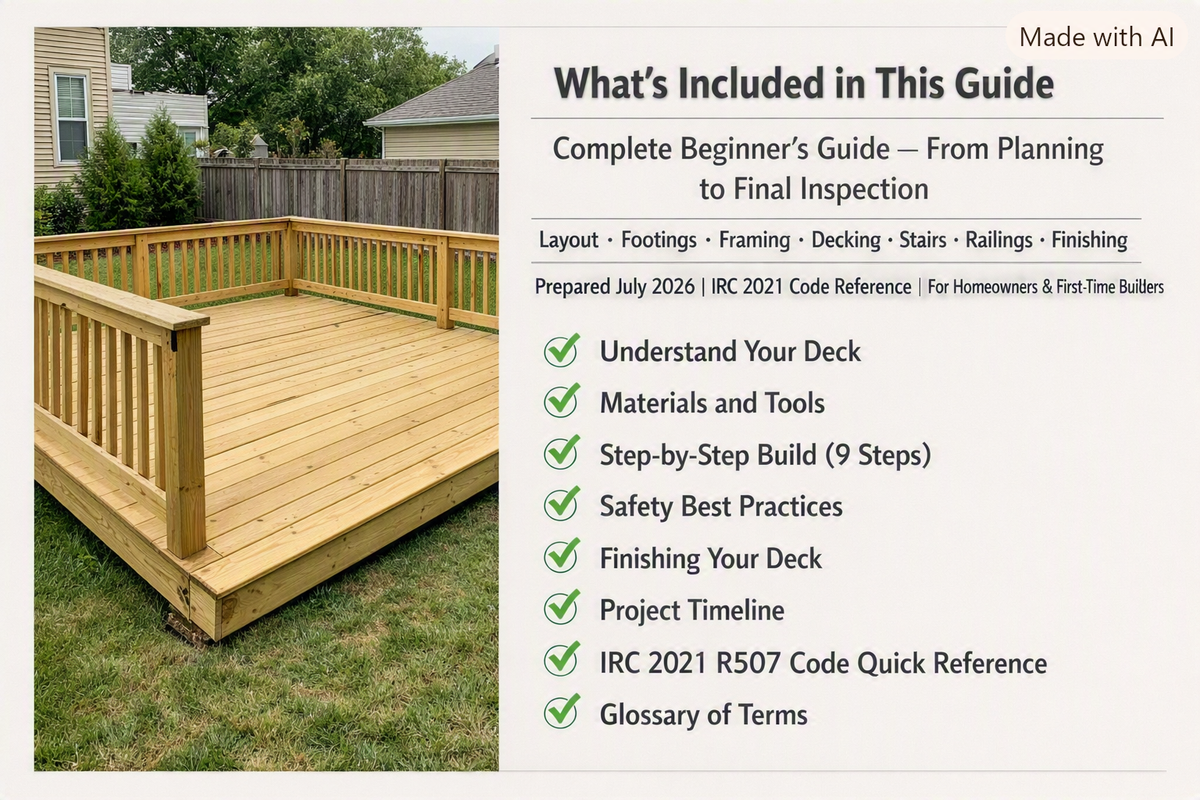 How to Build a Deck From Scratch — Complete Beginner's Guide