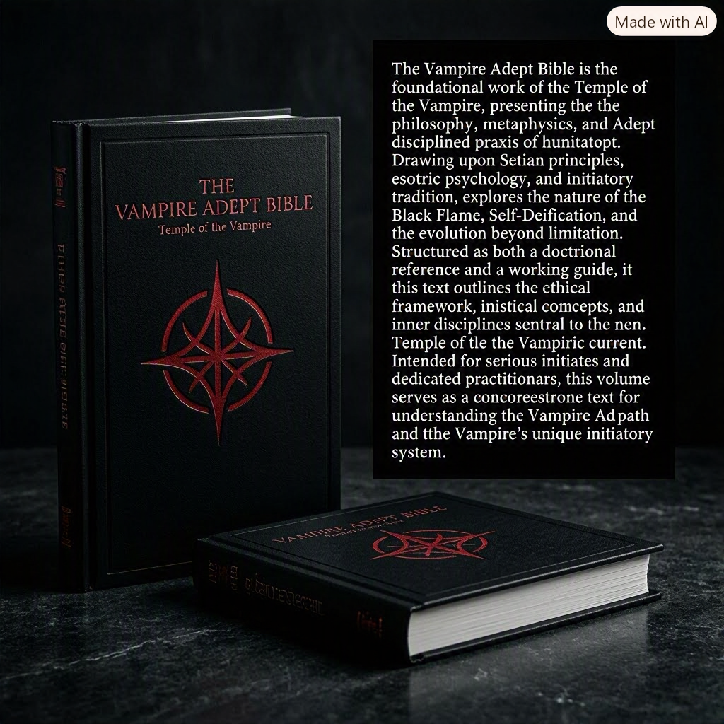 The Vampire Adept Bible — Temple of the Vampire