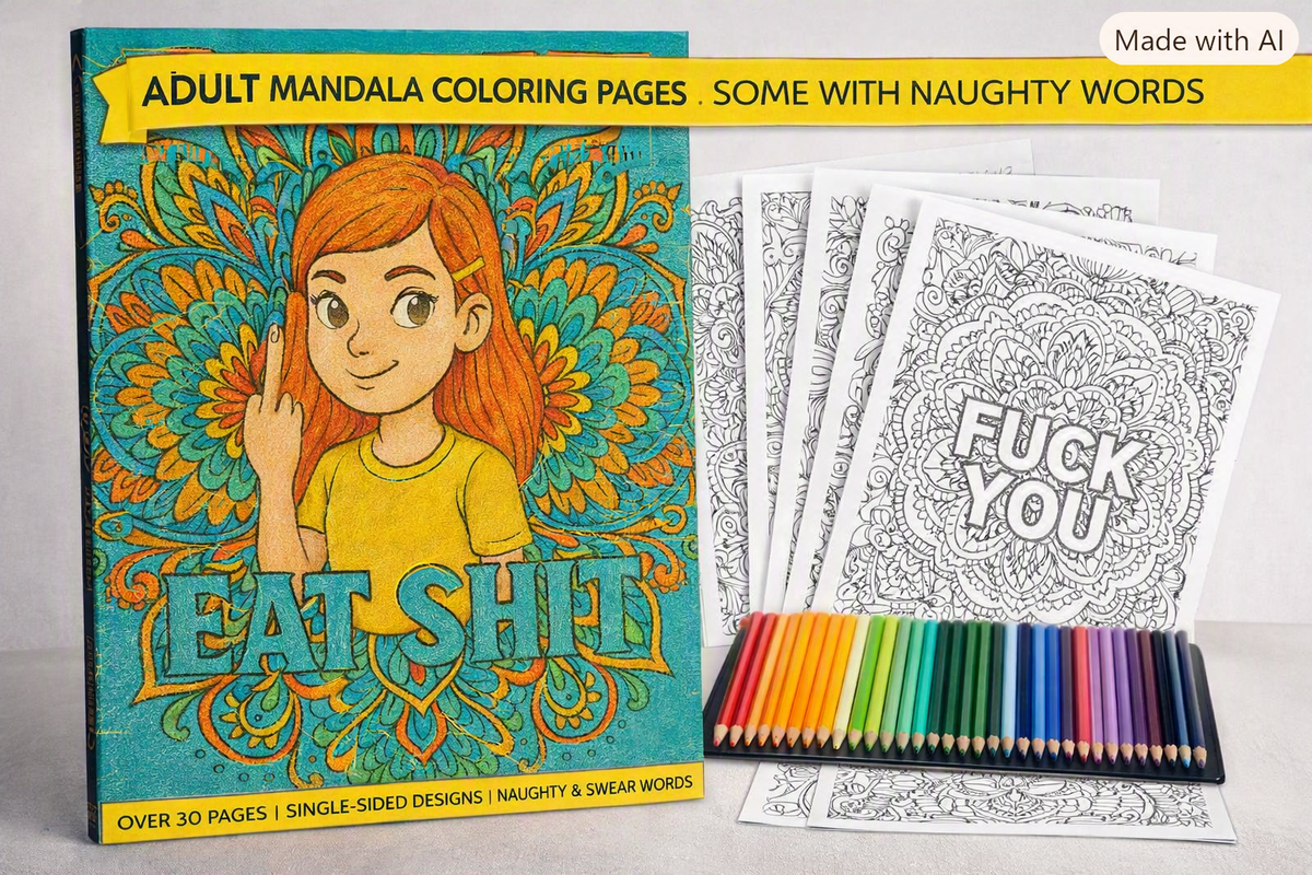 Eat Shit: The Adult Mandala Coloring Book